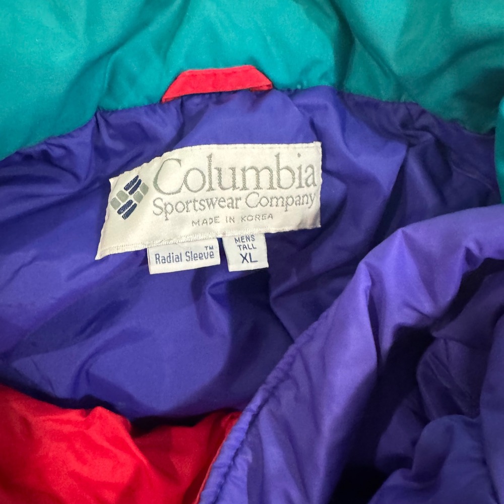 Columbia Men's Purple Blue/Red Powder Keg Radial Sleeve Winter Jacket Size XLT - Picture 10 of 10